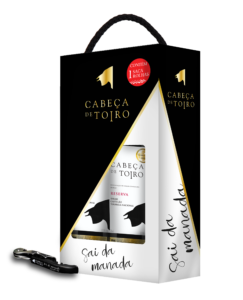 Zestaw 2x Cabeça de Toiro Reserva Tinto w kartoniku + korkociąg