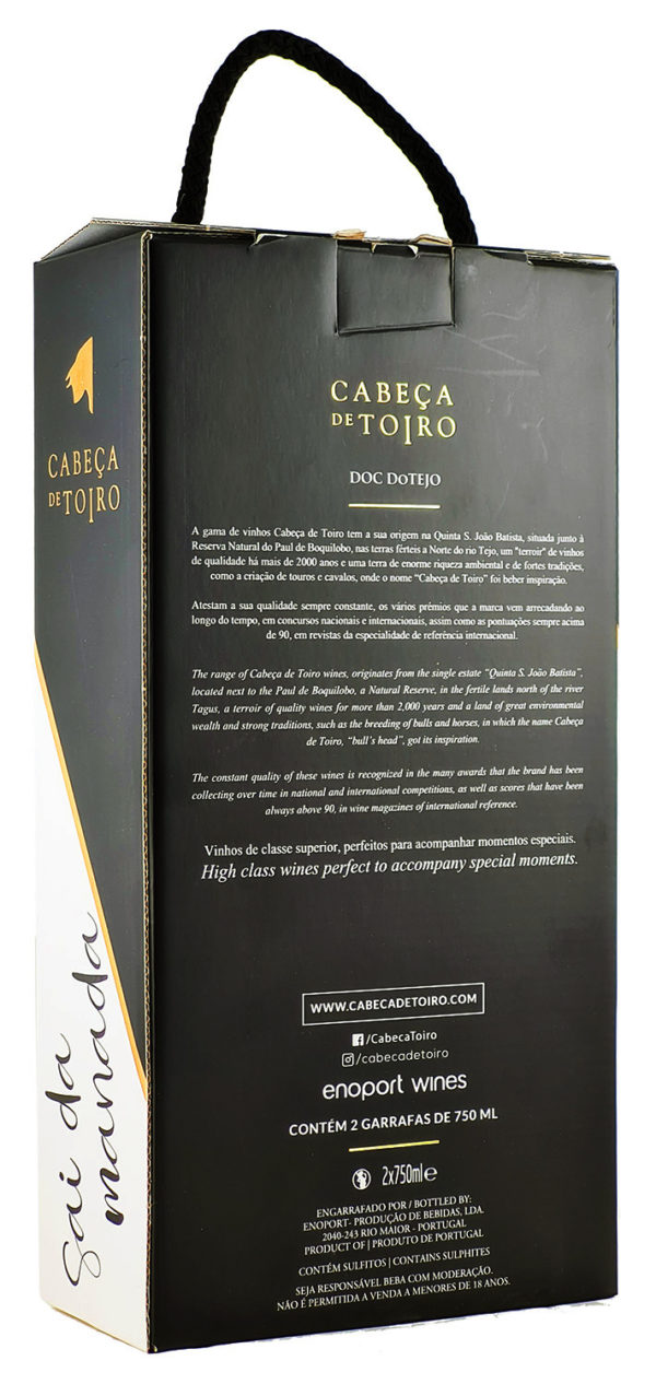 Zestaw Cabeça de Toiro Reserva Tinto w kartoniku - obrazek 2