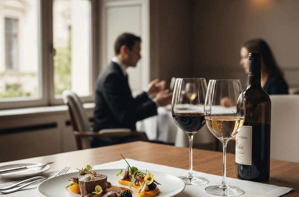Pairing wina z menu sezonowym w restauracji fine dining
