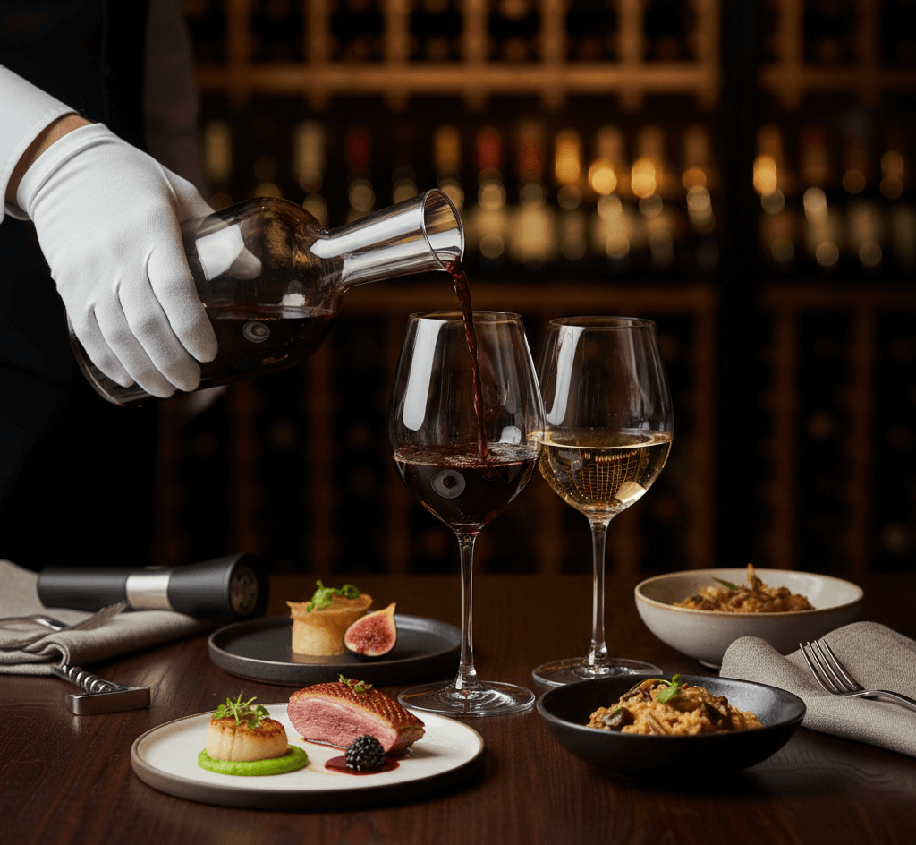 pairing wina w restauracjach fine dining